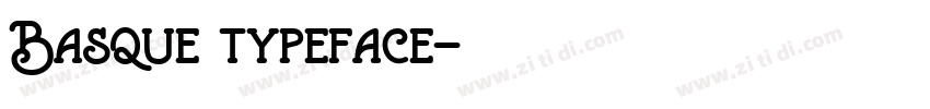 Basque typeface字体转换